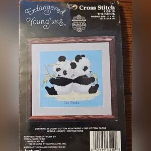 Janlynn Gloria & Pat Endangered Young 'Uns The Panda Cross Stitch Complete Kit